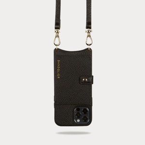 Bandolier MILA MagSafe Charging Crossbody in Black/Gold iPhone 12/12 Pro